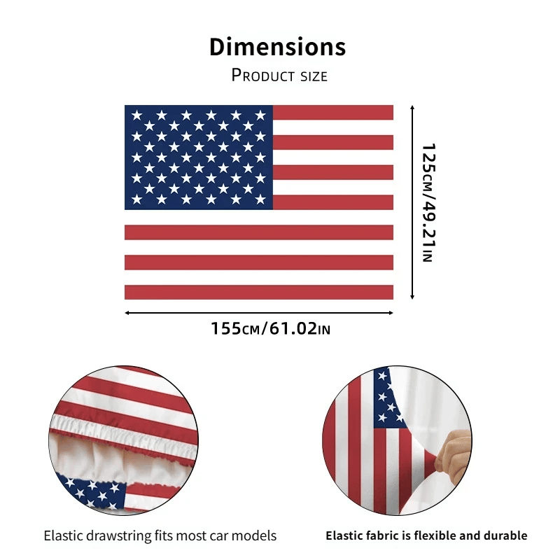 🔥50% OFF Flash Sale 65K+🎉American Car Hood Flag🦅No Glue No Tools🚗 Install in 1 Minute