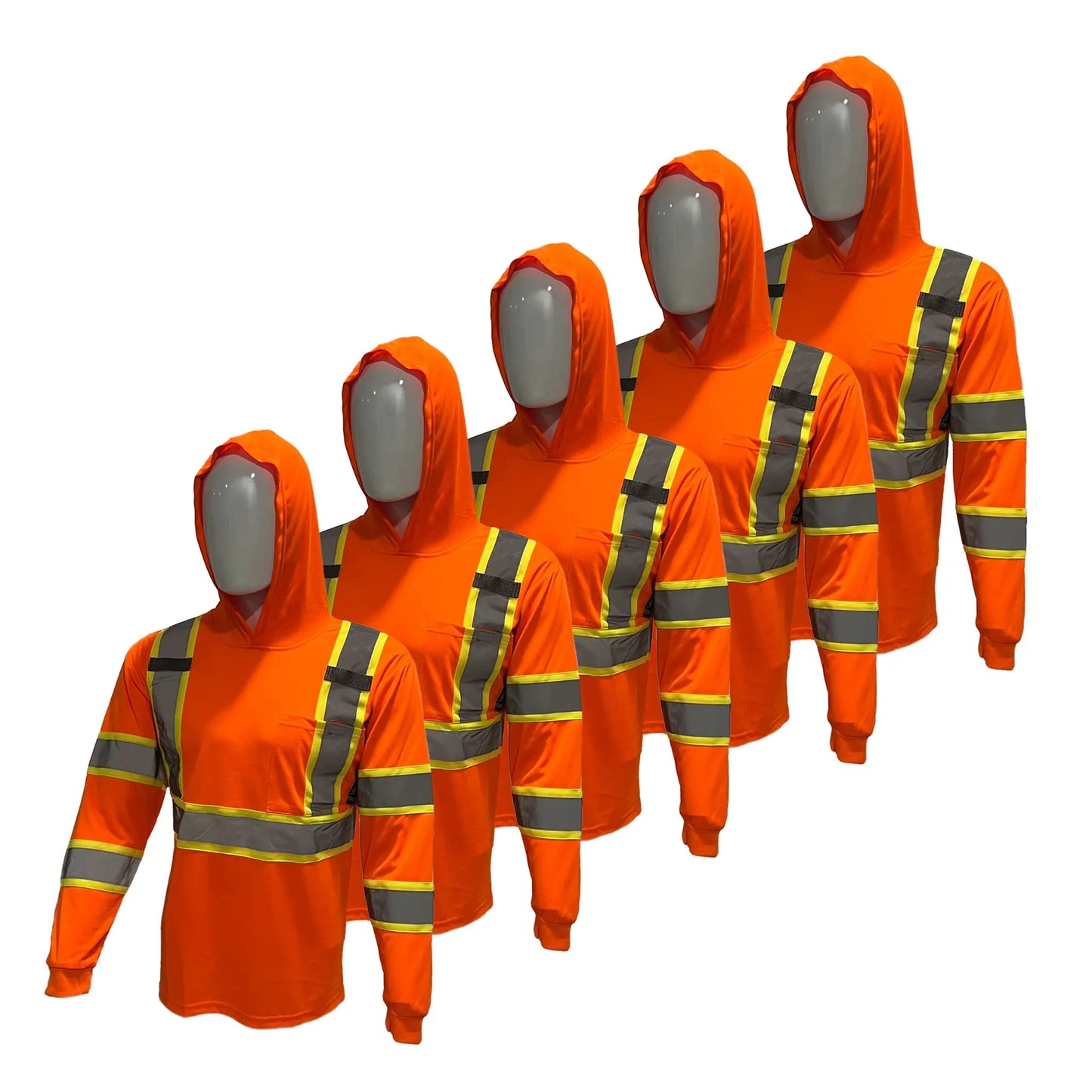🔥 HOT SALE 50% OFF 🔥 5 Pack High Visibility Hoodie Safety Shirts