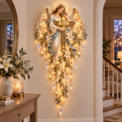 🔥Last Day 49% Off✝️Jesus, Angel & Nativity Lighted Wall Light Décor