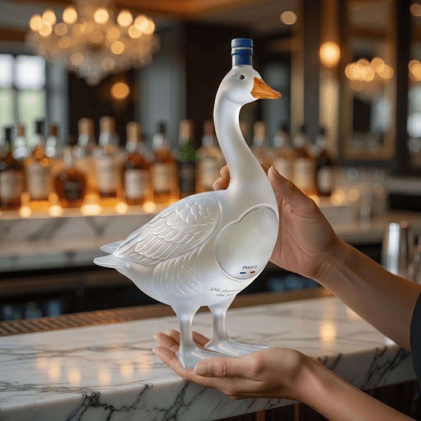 🔥HOT SALE 55% OFF🪿Goose 30th Anniversary 3D Sculpted Vodka Bottle