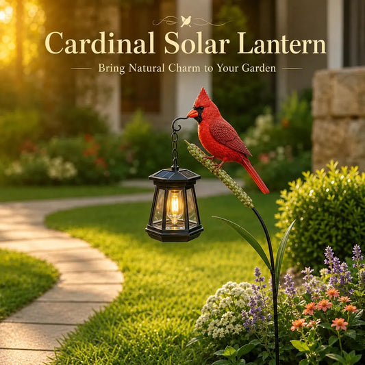 ⏰ 58% OFF Ends Soon! 🐦 Cardinal Solar Light — Transform Your Garden Overnight