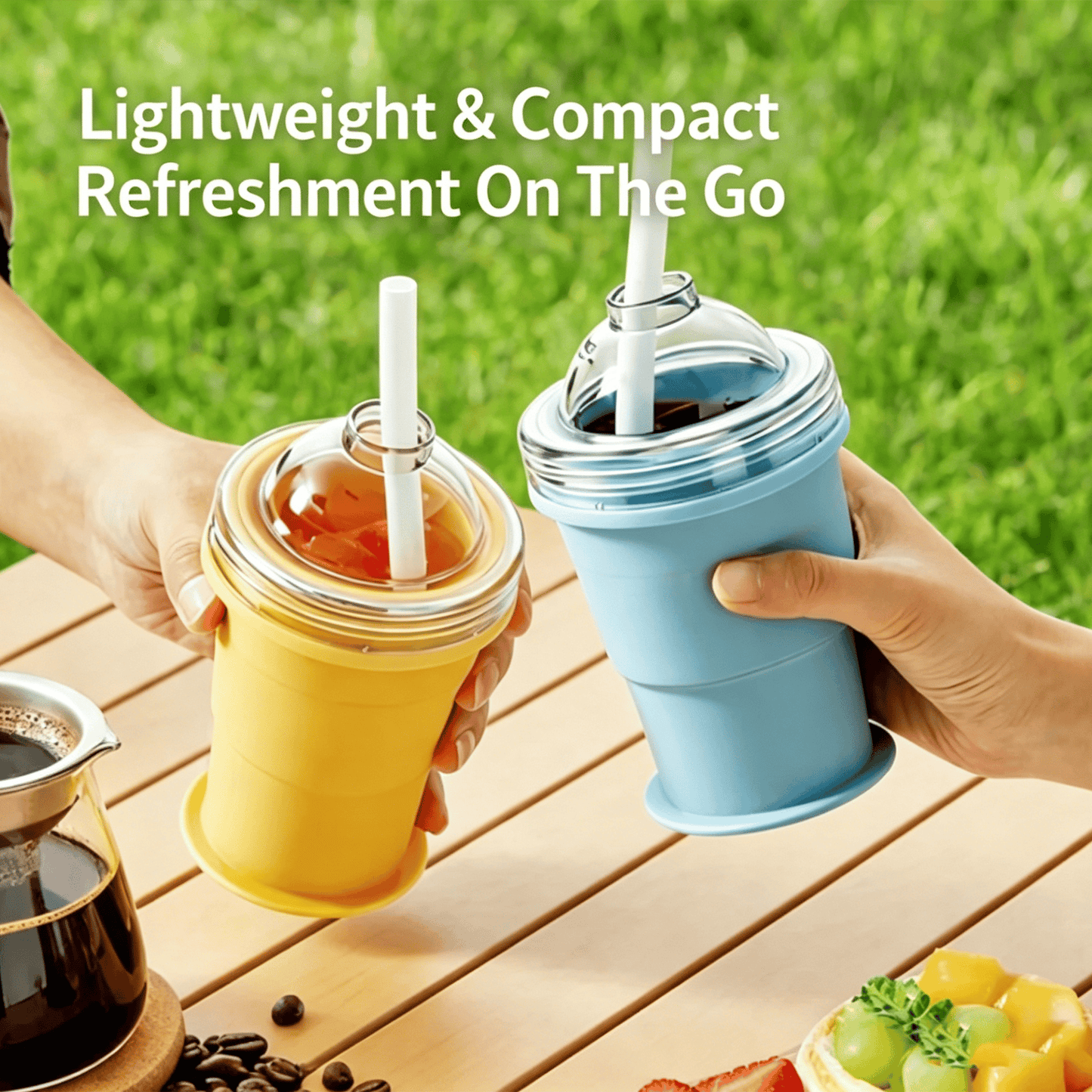 🧊55% OFF TODAY🥤 Foldable Ice Cup with Built-In Ice Ball Mold