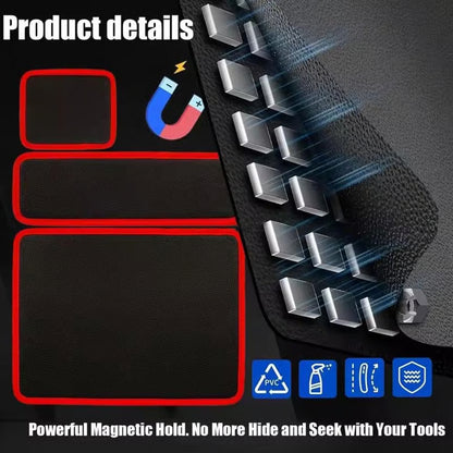 🧲 Strong Magnetic Tool Mat✨Heavy-Duty Magnetic Parts Tray with Anti-Slip Backing | Keep Screws, Bolts & Tools Organized ✨
