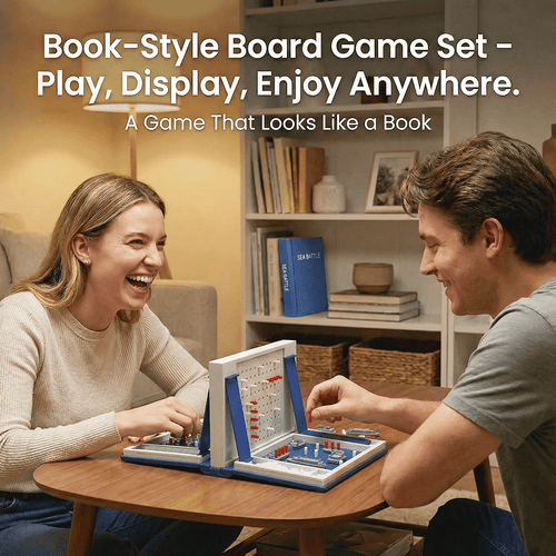 🔥LAST DAY 49%OFF 📚 Vintage Game Set: Enjoy a sophisticated game night and store it away elegantly in a compact book case.