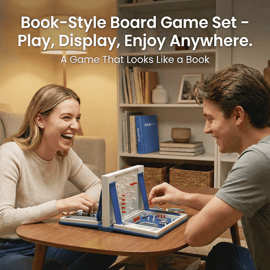 🔥LAST DAY 49%OFF 📚 Vintage Game Set: Enjoy a sophisticated game night and store it away elegantly in a compact book case.