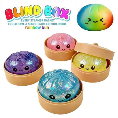 Expressive Dumpling Squishy - Blind Box, Mysecret Bun Fidget Toy