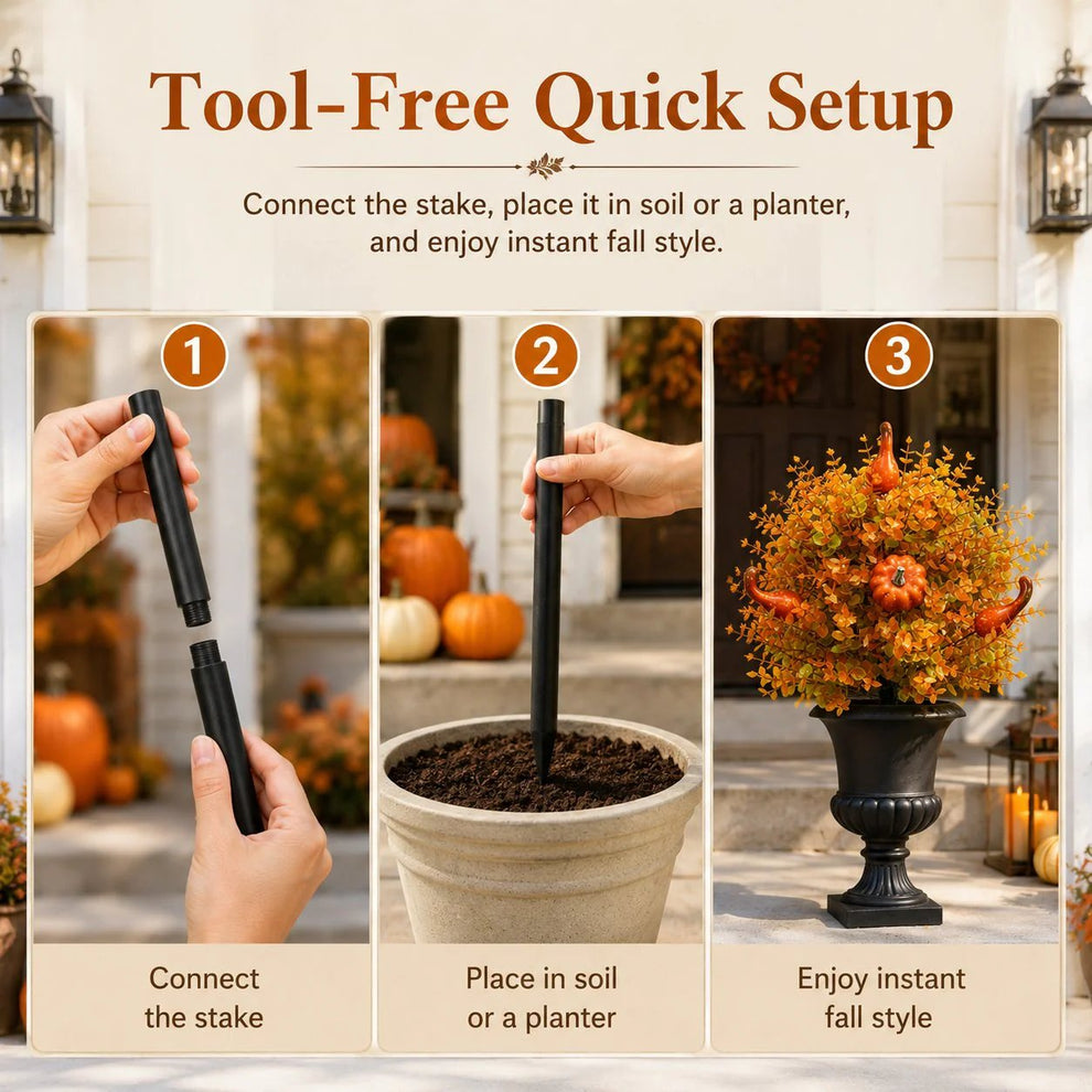 🎁Hot Sale 49% OFF🔥Artificial Fall Pumpkin Tree Stakes🍂