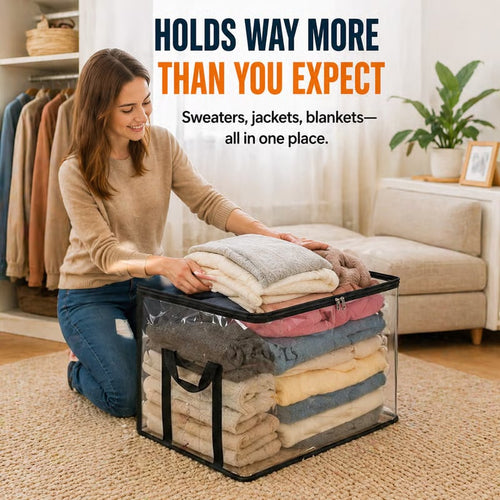 🔥 HOT SALE 50% OFF🔥🧺Large Clear Storage Box✨ Keep Your Home Organized