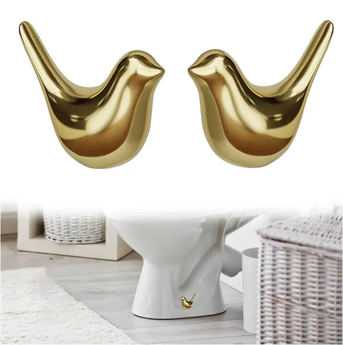 🐦🛠️2 Pcs Ceramic Bird Toilet Floor Bolt Caps