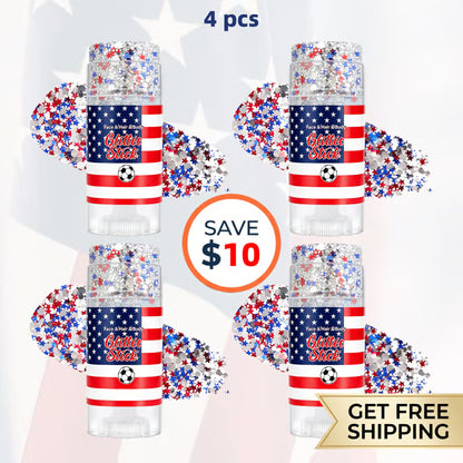 🇺🇸 Patriotic-Themed Body Glitter Sticks Waterproof Red, White & Blue Face & Hair Glitter for Parties, Celebrations & Game Day Looks ✨🎆