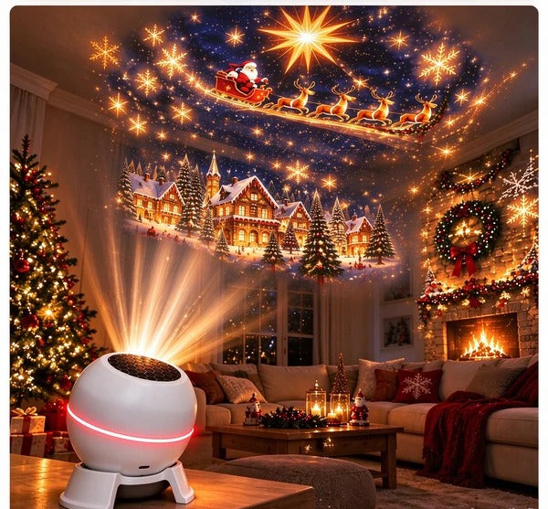 🎄🎅 Christmas Magic Projection Light – Bring Holiday Scenes to Life