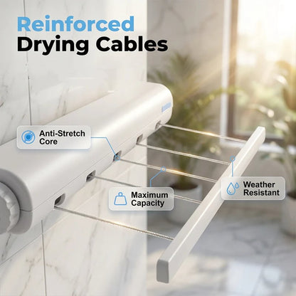 Retractable Multi-Line Clothesline Dryer