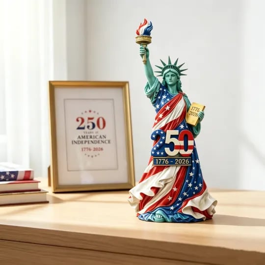 🔥HOT SALE 🇺🇸 Handmade USA 250th Anniversary Statue of Liberty Figurine