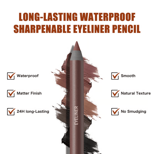 🌟Hot Sale🌟24 HR Waterproof Eyeliner Duo Sharpenable Eye Pencil
