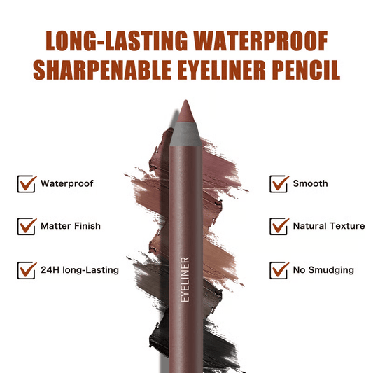 🌟Hot Sale🌟24 HR Waterproof Eyeliner Duo Sharpenable Eye Pencil