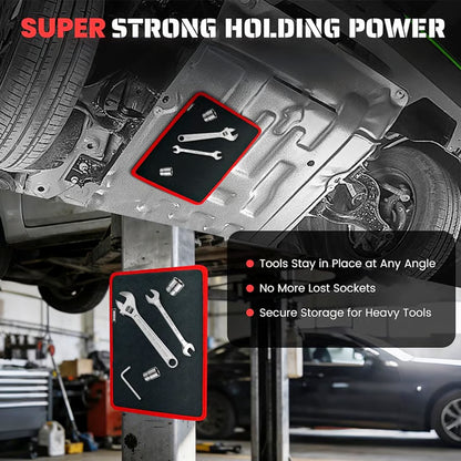 🧲 Strong Magnetic Tool Mat✨Heavy-Duty Magnetic Parts Tray with Anti-Slip Backing | Keep Screws, Bolts & Tools Organized ✨