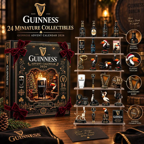 Guinness 2026 Limited Edition Advent Calendar 24-Piece Miniature Collectibles Holiday Countdown Gift for Beer Lovers & Collectors