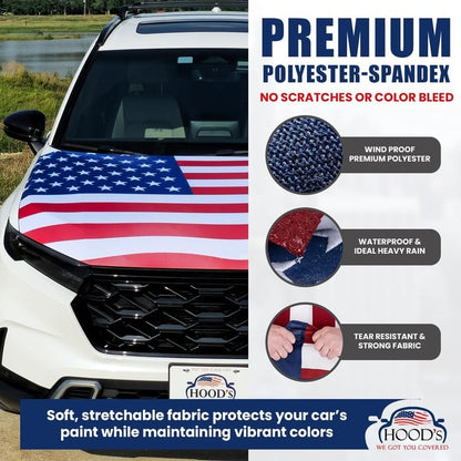 🔥55% OFF Flash Sale 65K+🎉American Car Hood Flag🦅