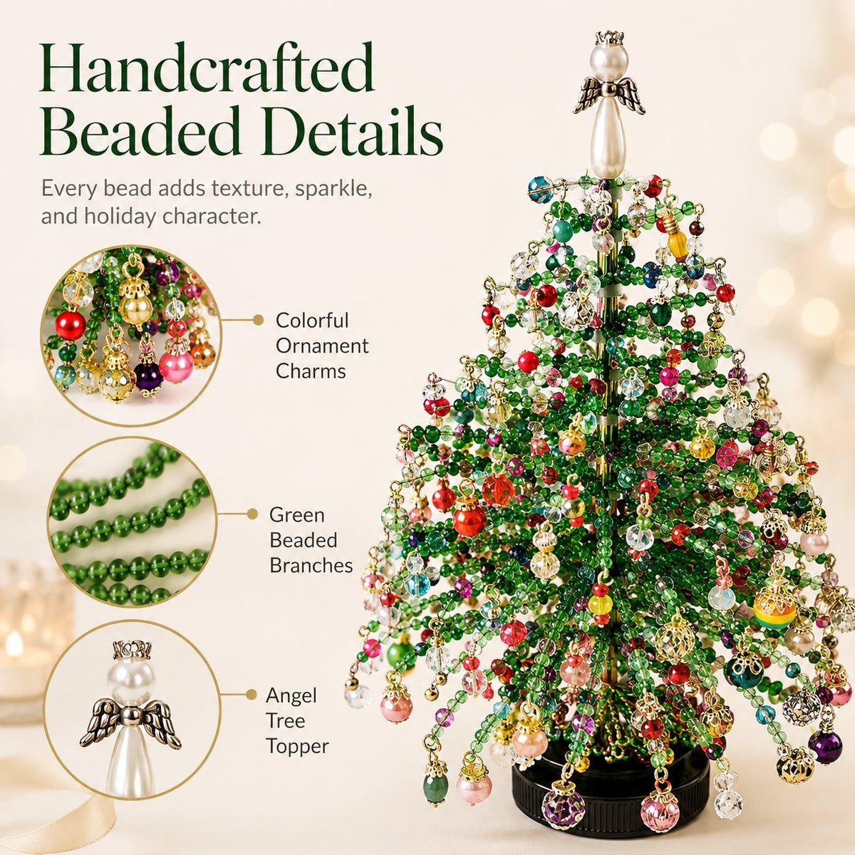 🎄✨ DIY Beaded Kit – 🎅Create Your Own Sparkling Holiday Decoration
