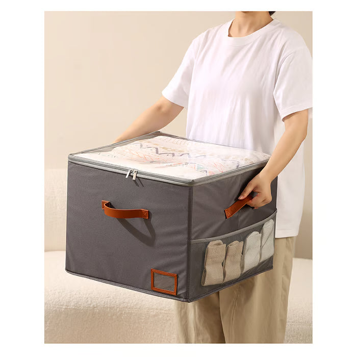 👟Large capacity shoe cabinet storage box Holds Up to 16 Pairs with Clear Lid & Side Mesh Pockets