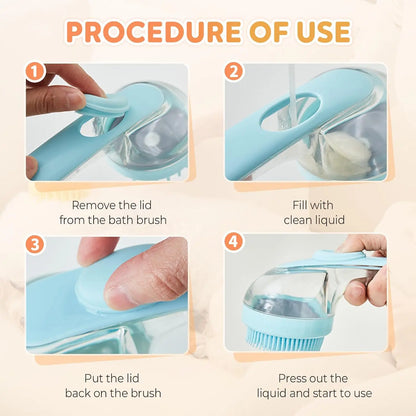🐶BUY 2 GET 1 FREE🛁 2-IN-1 Pet Bath Brush with Shampoo Dispenser