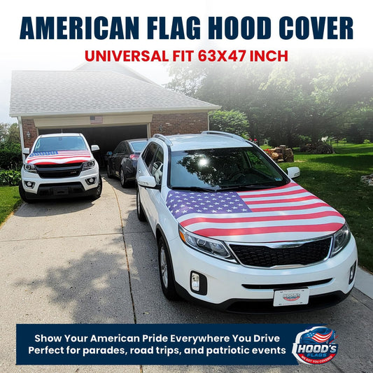 Hot Sale🎉4th Of July Flash Sale 65K+🔥American Car Hood Flag🦅No Glue No Tools🚗 Install in 1 Minute