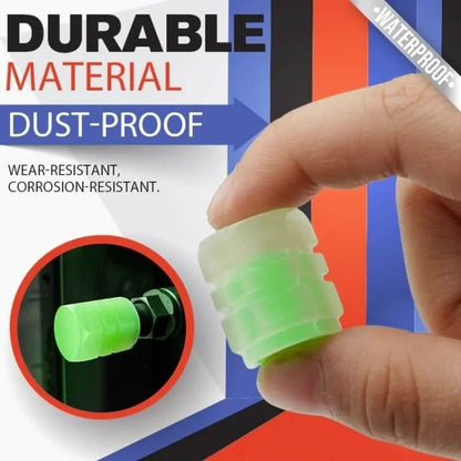 🚗🚗Glow-in-the-Dark Car Tire Valve Cap Set💡