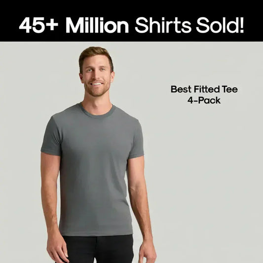 🧵 🧵True Classic Men’s 4-Pack Short Sleeve Crew Neck T-Shirts