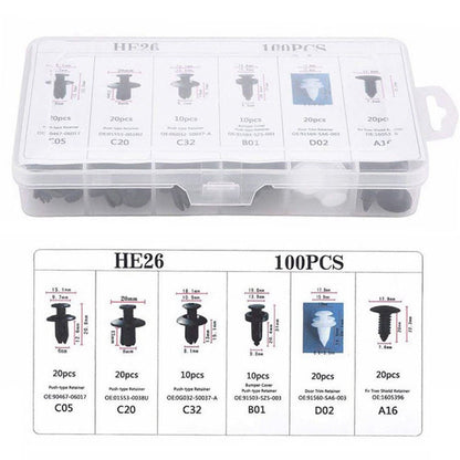 🔧🚗 625PCS Car Fastener Box Set – Universal Auto Clips Assortment 📦