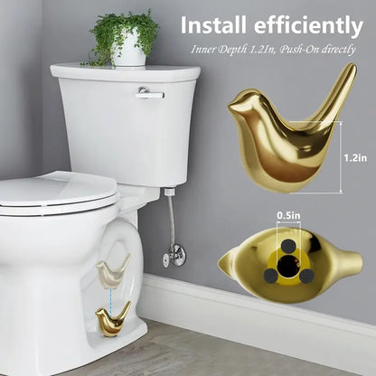 🐦🛠️2 Pcs Ceramic Bird Toilet Floor Bolt Caps