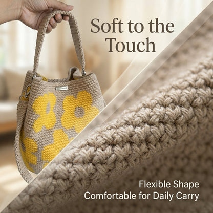 ✨55% OFF TODAY🌼Handmade Crochet Flower Tote Bag