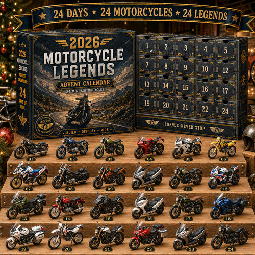 🏍️ 2026 Motorcycle Advent Calendar – 24 Mini Motorcycles, 24 Days of Legendary Rides