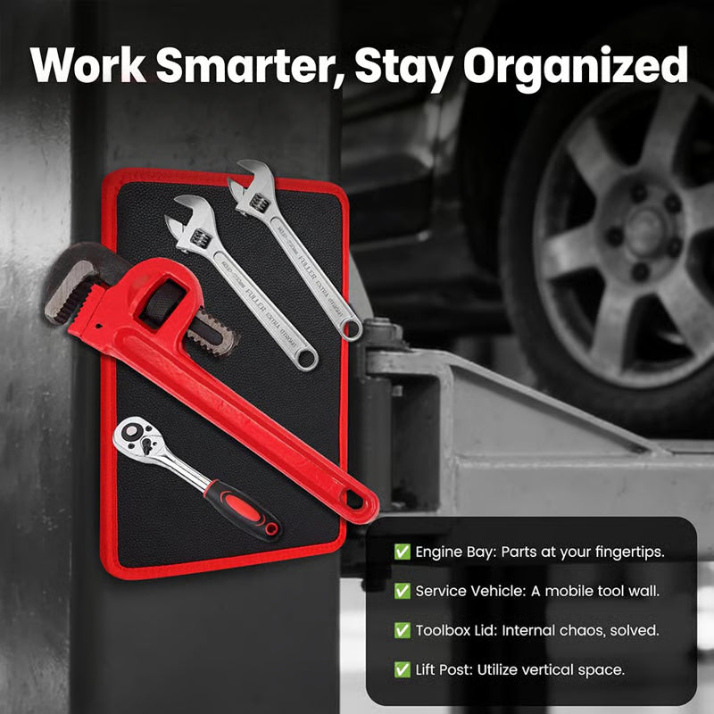🧲 Strong Magnetic Tool Mat✨Heavy-Duty Magnetic Parts Tray with Anti-Slip Backing | Keep Screws, Bolts & Tools Organized ✨