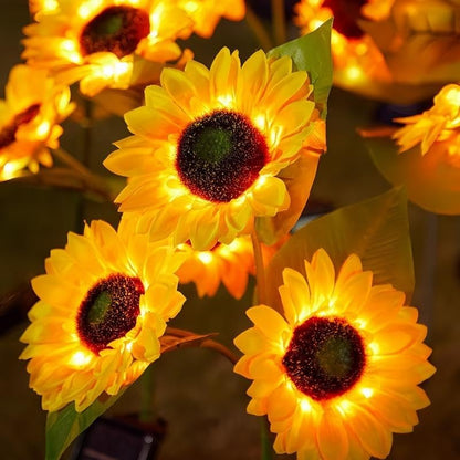 🌻Solar LED Sunflower Garden Lights, Realistic Night Glow for Yard, Lawn, Patio and Porch Decoration, Waterproof