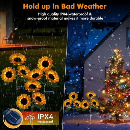 🌻Solar LED Sunflower Garden Lights, Realistic Night Glow for Yard, Lawn, Patio and Porch Decoration, Waterproof