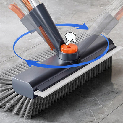 🔥Hot Sale 49% OFF🧹3-in-1 Floor Scrub Brush with Long Handle – Heavy-Duty Stiff Bristles for Bathroom, Kitchen, Patio & More 🧽✨