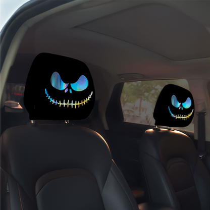 🔥LAST DAY PROMOTION 55% OFF😆Fear & Funny Car Headrest Covers – Universal Fit 2PCS🚗