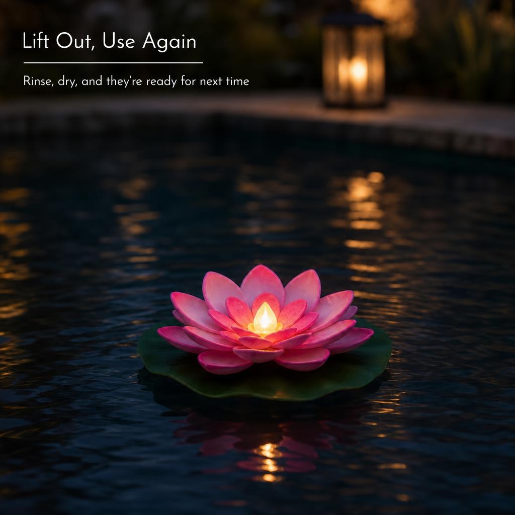 💮2026 Hot Sale🌸Floating Lotus Lights