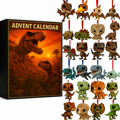 HOT SALE🦖Dinosaur Advent Calendar, 24‑Day Christmas Countdown Calendar