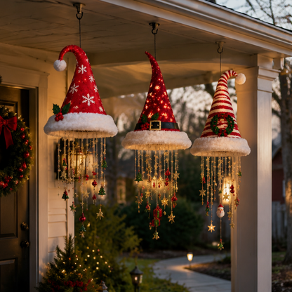 🔥HOT SALE 55% OFF🎅 Santa Hat Hanging Chandelier 🎄