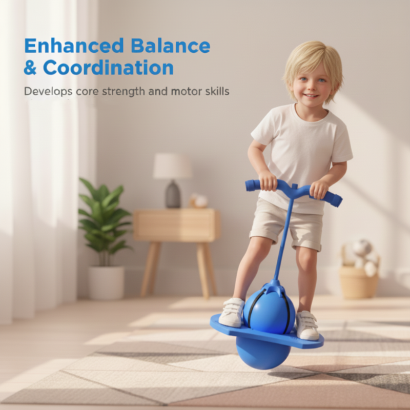 Fun and Fitness Never Stop💪2‑in‑1 Pogo Jumper &amp; Balance Ball