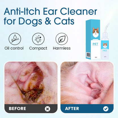 🐶🐱 Pet Ear Cleaner – Gentle Relief for Itchy Ears in Dogs & Cats👂✨