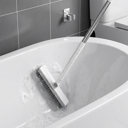 🧹 2-in-1 Grout & Corner Scrubber Brush with Squeegee🫧