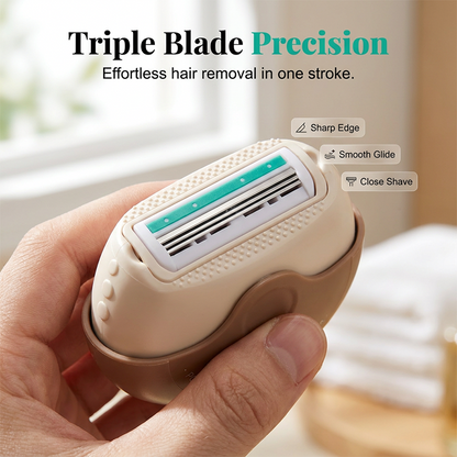 💕Portable 3-Layer Hair Shaver with Rotating Cover
