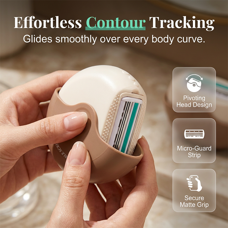 💕Portable 3-Layer Hair Shaver with Rotating Cover