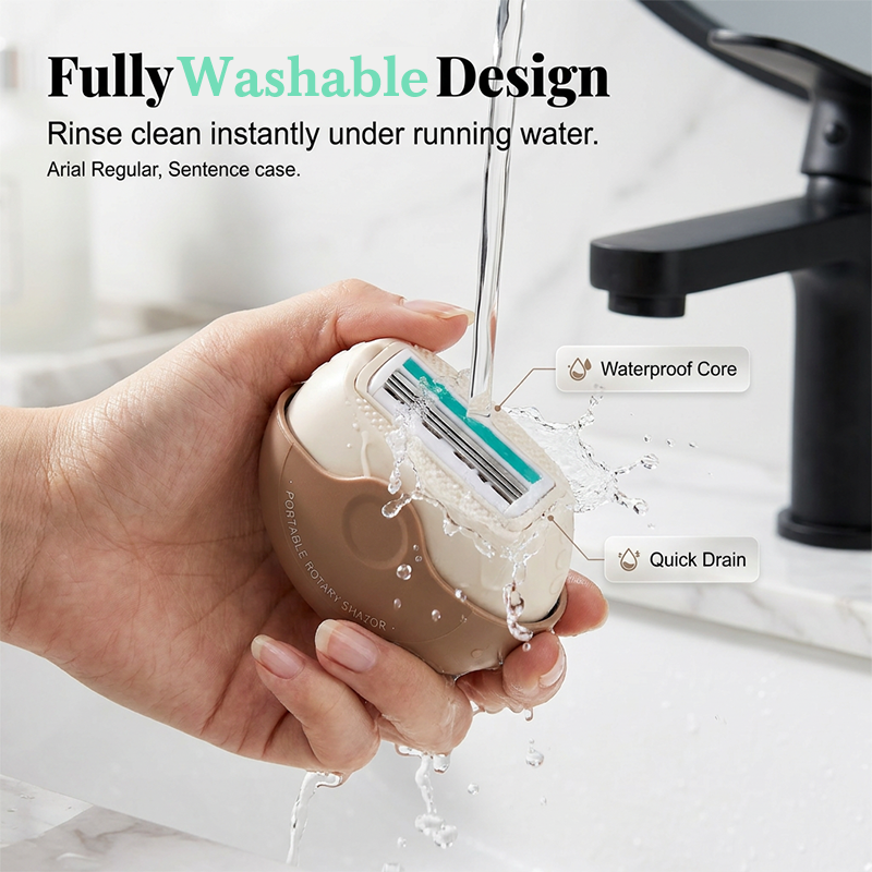 💕Portable 3-Layer Hair Shaver with Rotating Cover