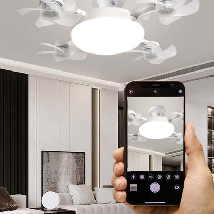 🔥HOT SALE 50% OFF🌀New E27 Socket Ceiling Fan Light – 2‑in‑1 Silent LED Fan with Remote Control