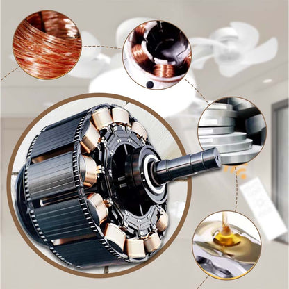 🔥HOT SALE 50% OFF🌀New E27 Socket Ceiling Fan Light – 2‑in‑1 Silent LED Fan with Remote Control