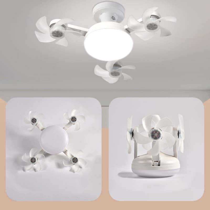 🔥HOT SALE 50% OFF🌀New E27 Socket Ceiling Fan Light – 2‑in‑1 Silent LED Fan with Remote Control
