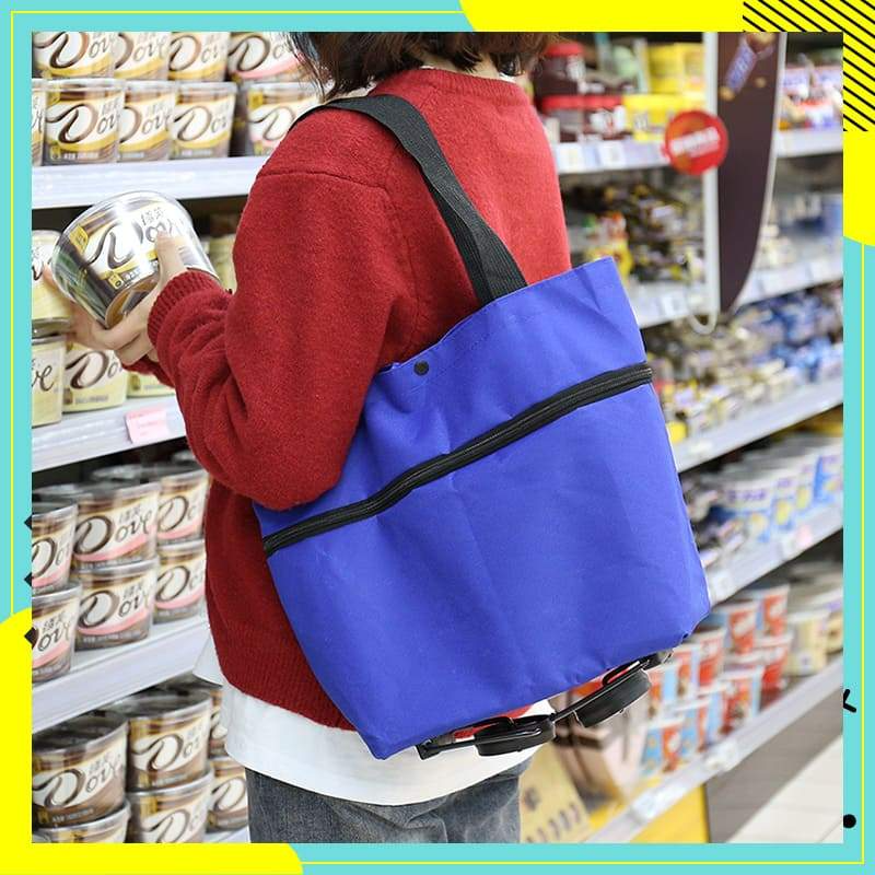 🔥HOT SALE 50% OFF - 🛍️Foldable 2-in-1 Shopping Bag